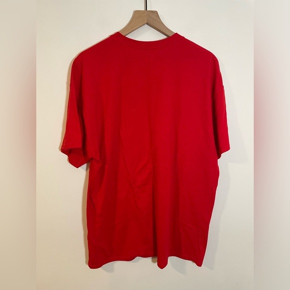 Gildan DryBlend Drink Up Shirt Sleeve Tee T-Shirt Red Mens Size XL Like New - Picture 4 of 7